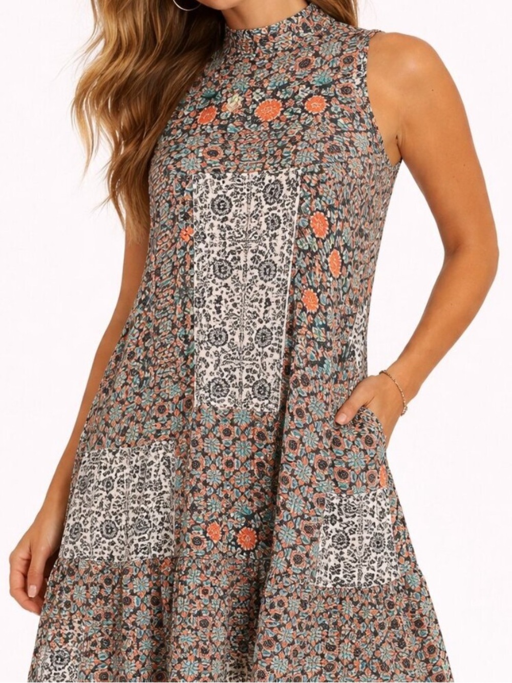 Anthropologie Maeve Lilt Swing Dress size M 2 pockets